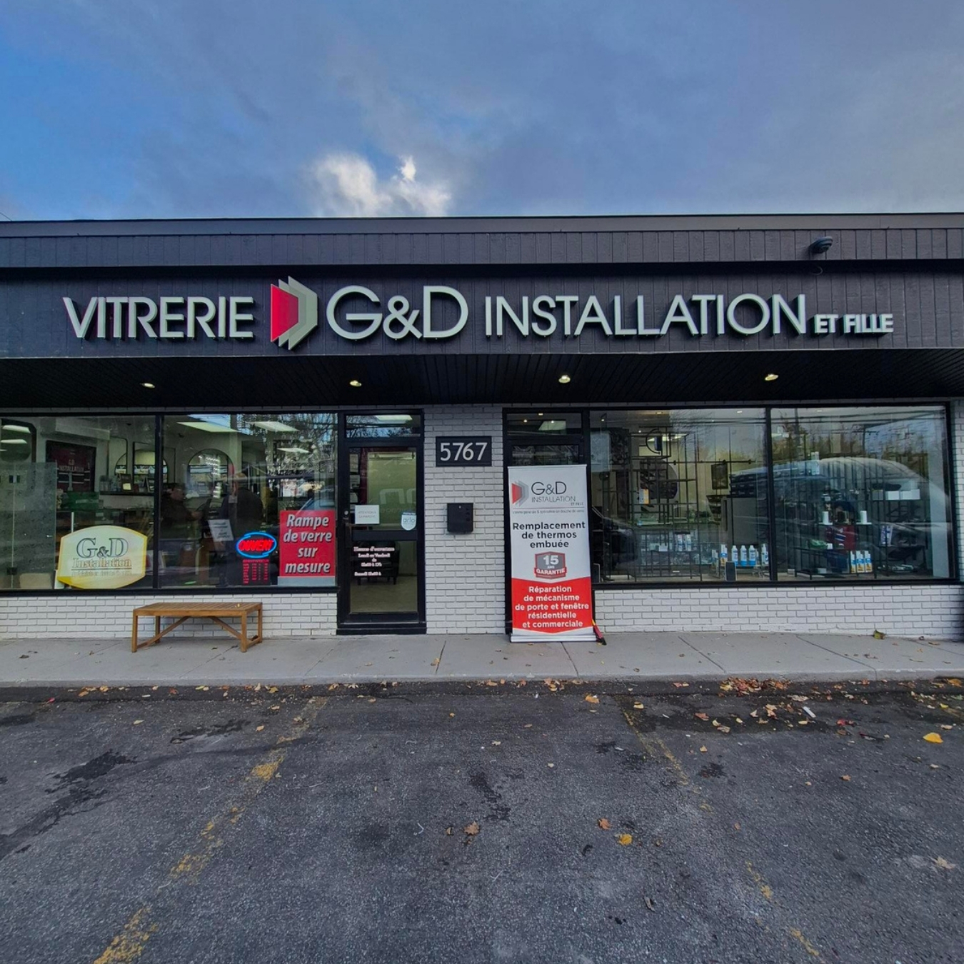 Channel letter sign for G & D Installation